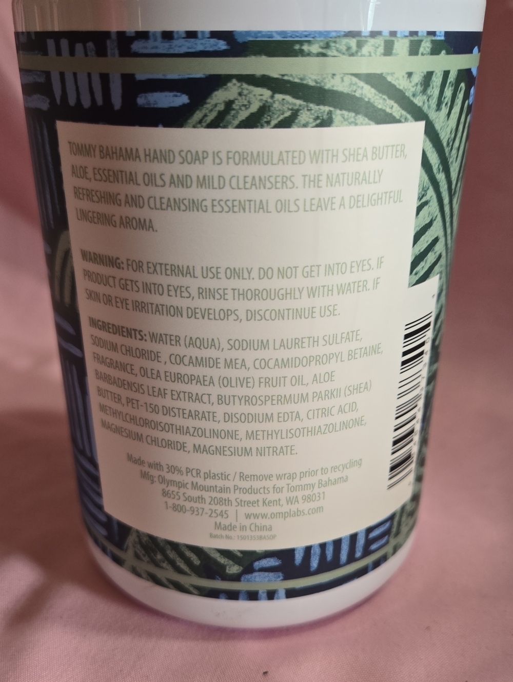 Tommy Bahama Bamboo Water Hand Soap - New - Picture 3 of 4